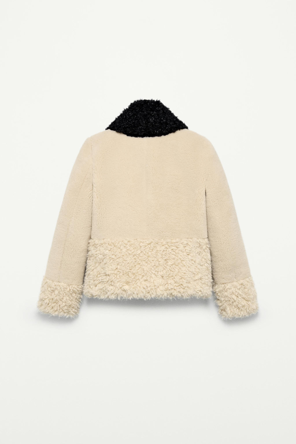 FAUX FUR PATCHWORK JACKET - THE ITEM ZARA WOMAN фото 4