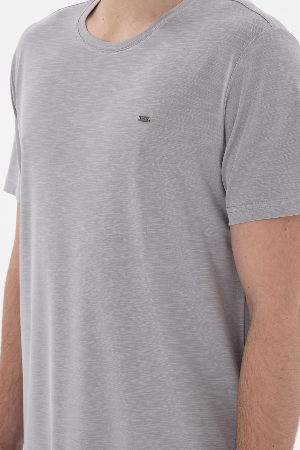 Erkek Regular Fit Bisiklet Yaka Modal Koyu Gri Basic Ti__rt Sepette S_rpriz _ndirim - U.s. polo assn фото 7