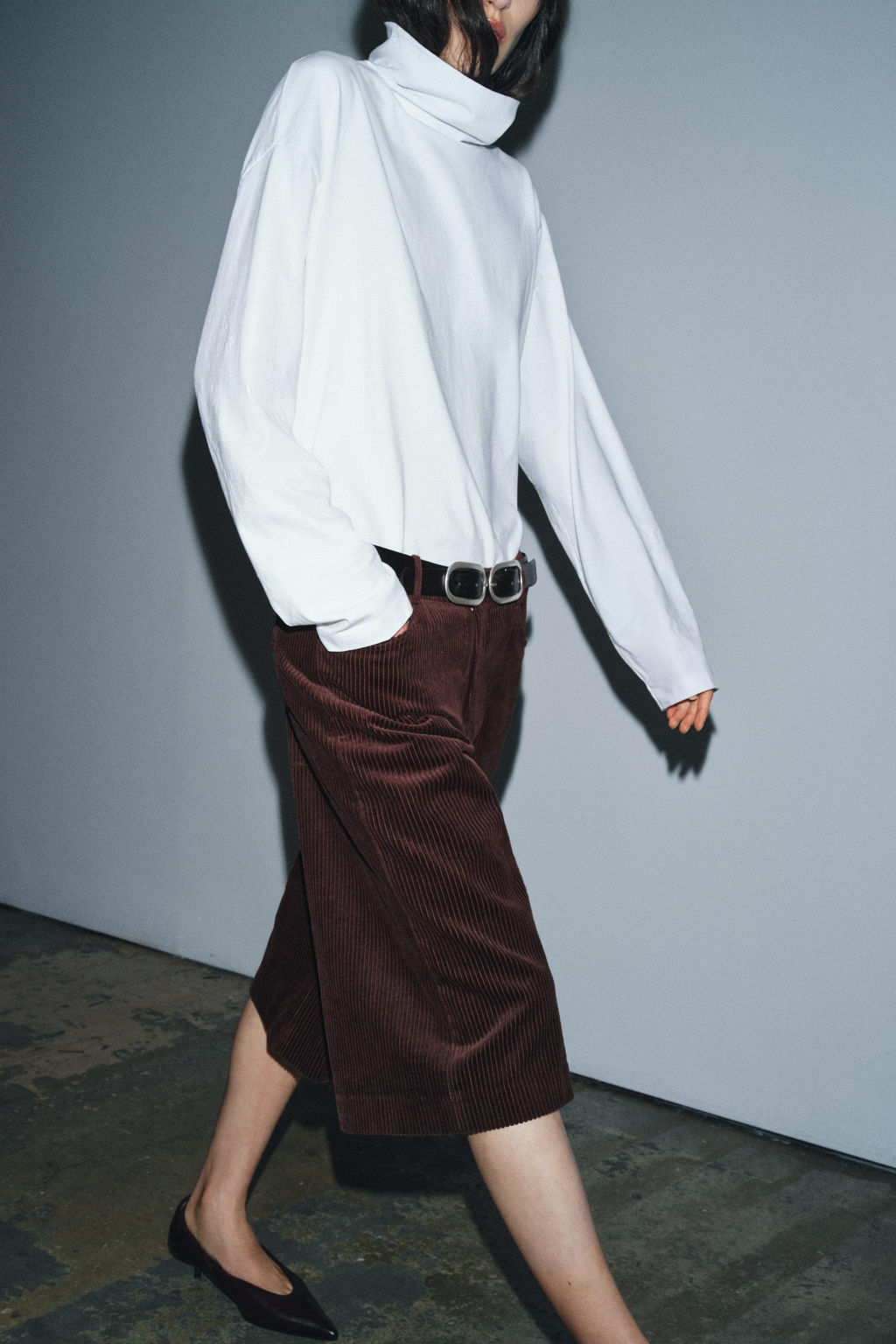 ZW COLLECTION CORDUROY BERMUDA SHORTS - Zara фото 3