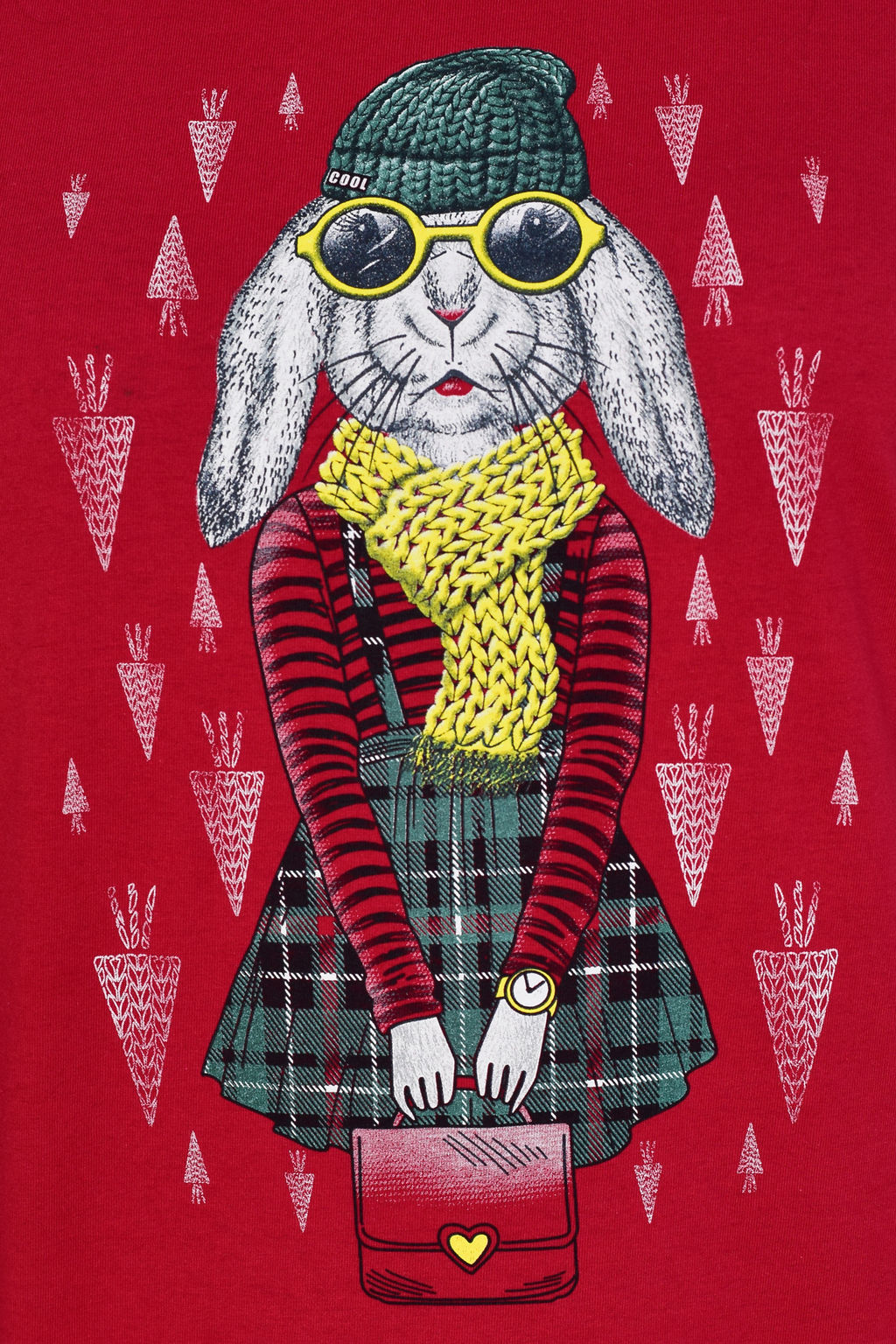 Костюм подростковый 12-109 (марсала), Кролик в шапке