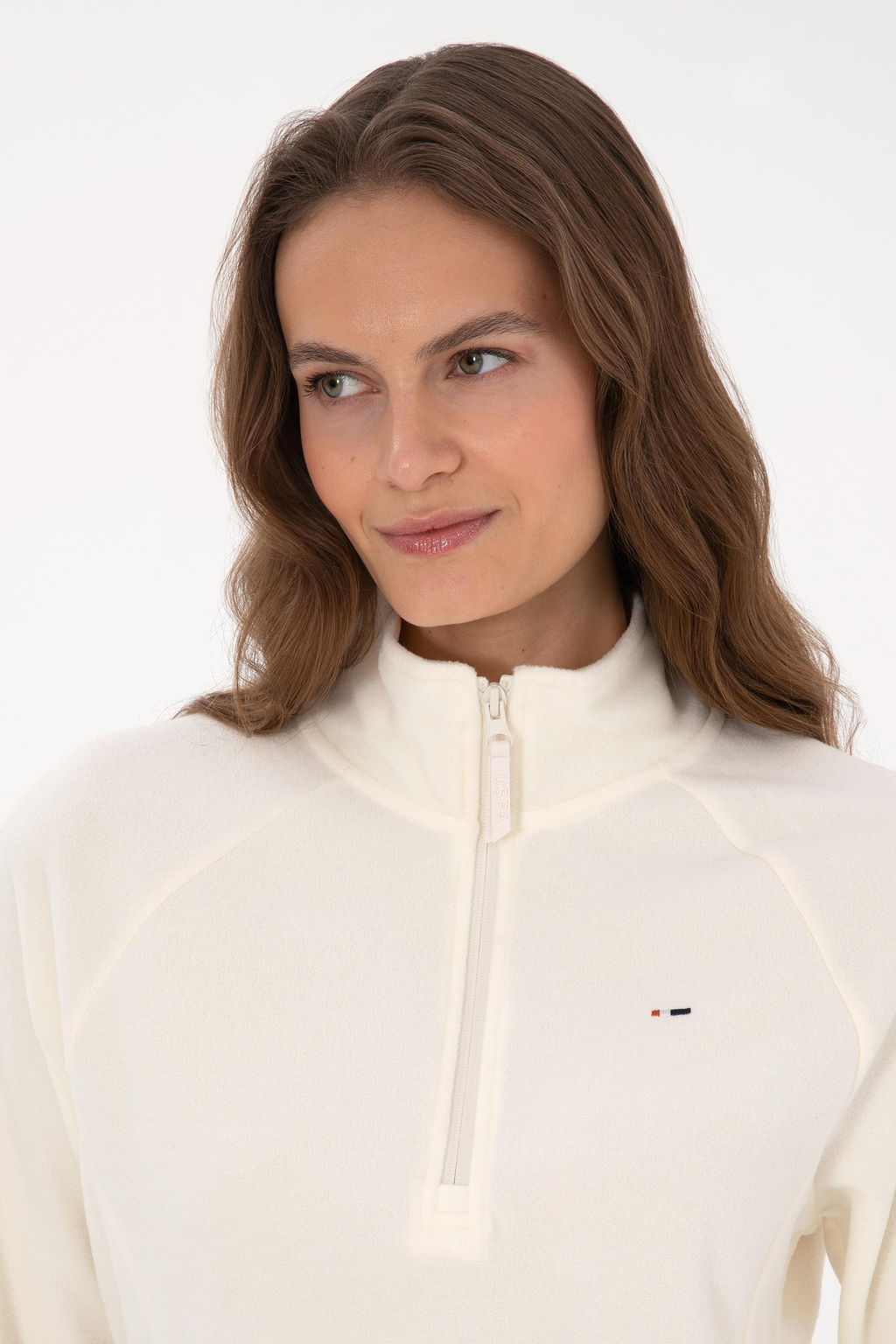 Kad_n Krem Sweatshirt - U.s. polo assn фото 2