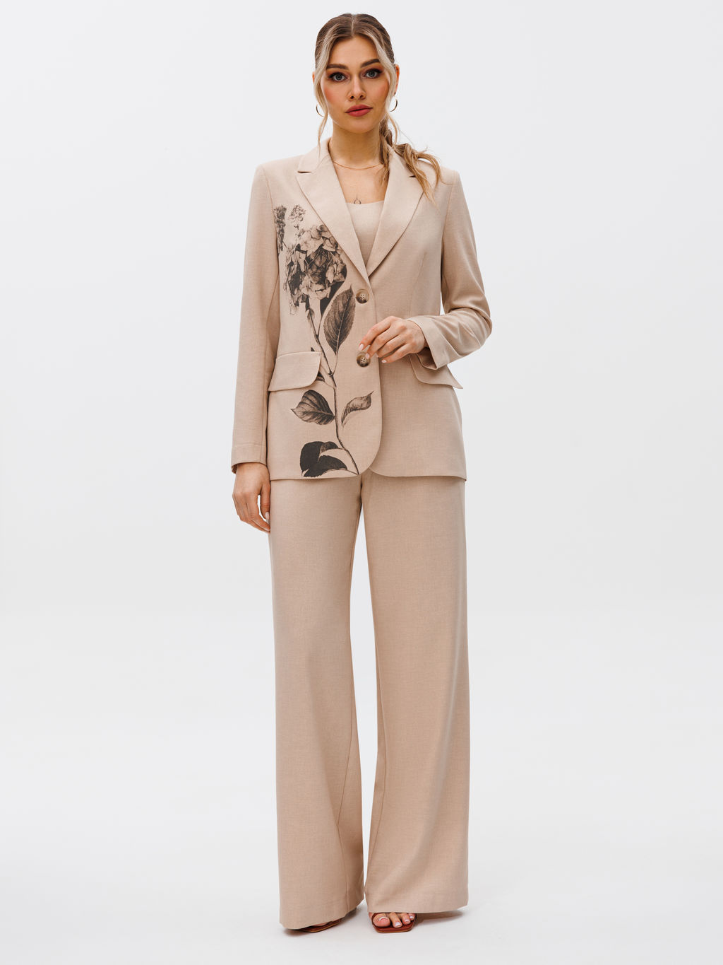 Костюм из жакета, топа и брюк. - Gizart фото 35