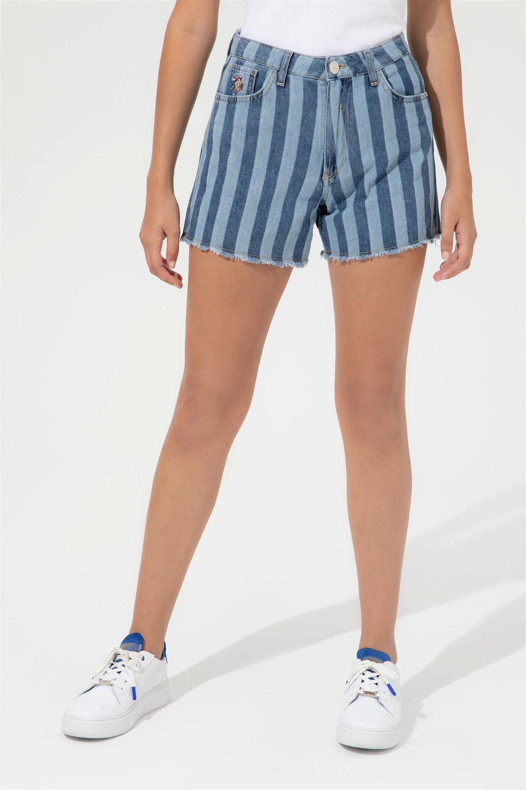 U. S. Polo Assn Женские синие джинсовые бермуды - U.s. polo assn фото 2
