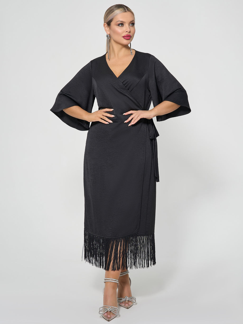 Платье 0383-1с черный - Dora фото 15