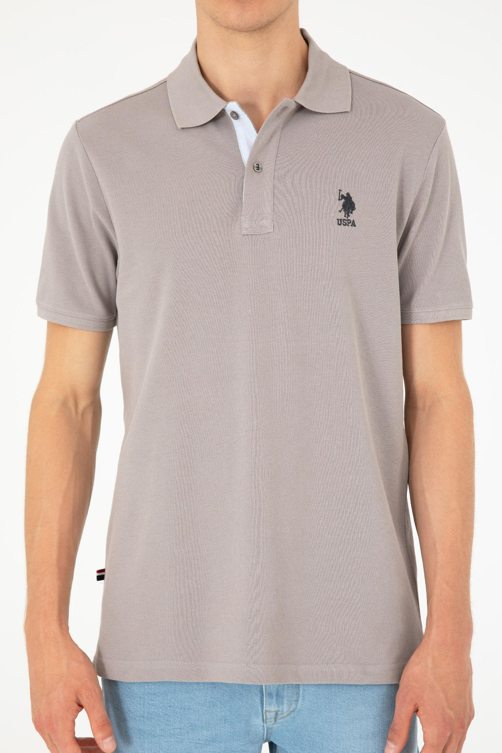 Мужская темно-серая базовая футболка Неожиданная скидка в корзине - U.s. polo assn фото 6