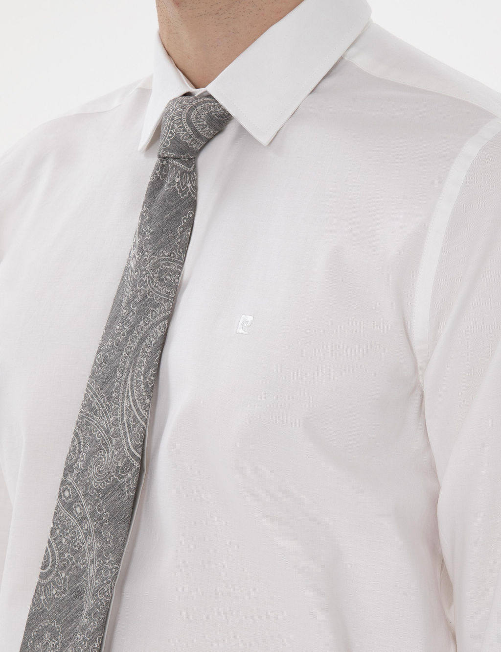 Beyaz Slim Fit Uzun Kollu Basic G_mlek - Pierre cardin фото 7