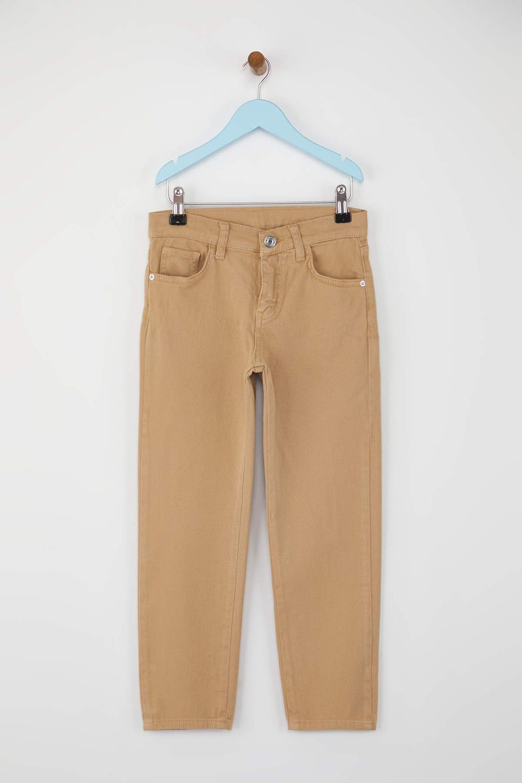 Siyah 100% Pamuk Beli Lastikli Duz/Basic Dokuma Erkek Cocuk Okul Pantolonu TKDAW26PL00002 - Trendyolmilla фото 6