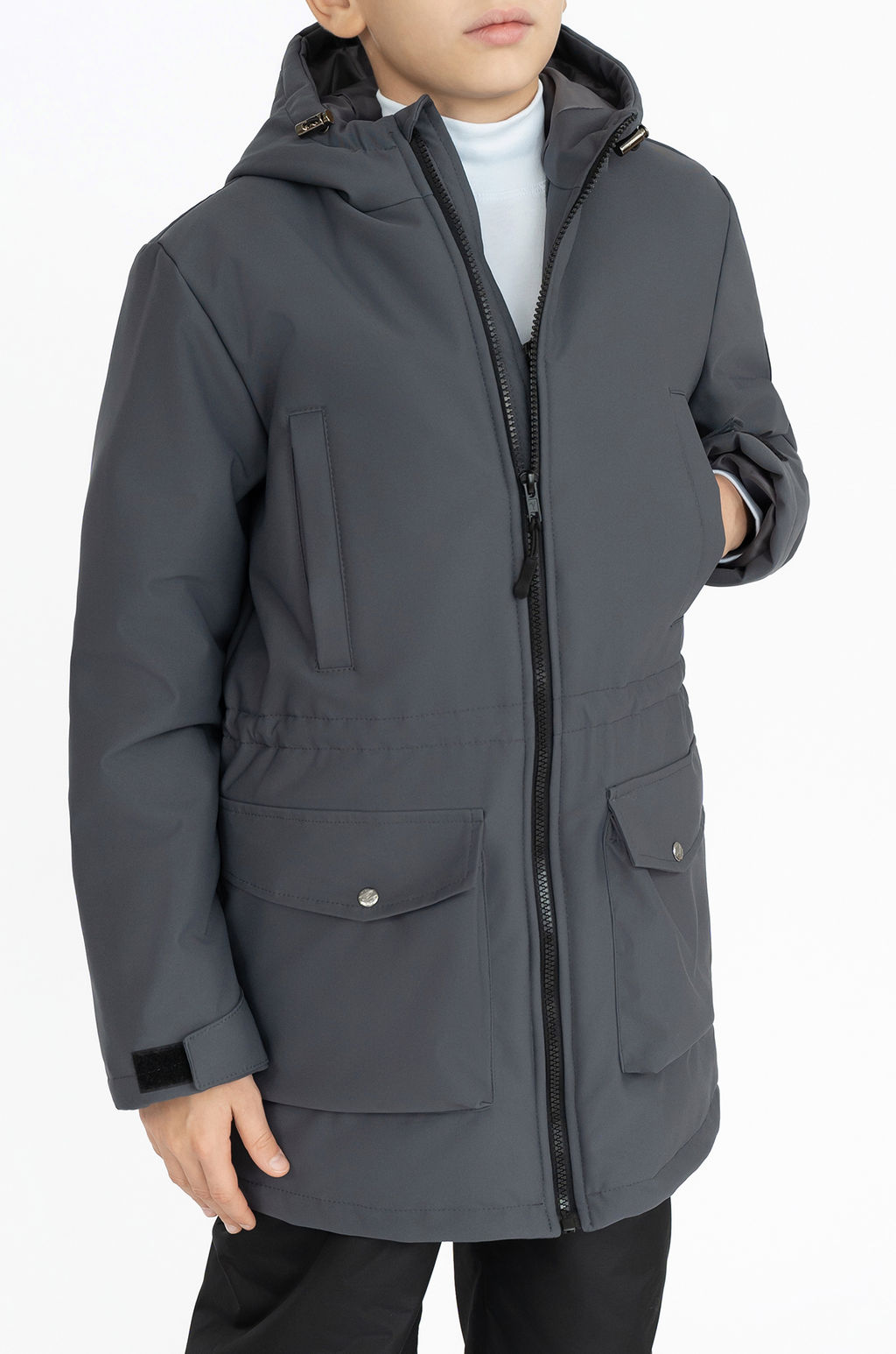 Куртка детская демисезонная графит