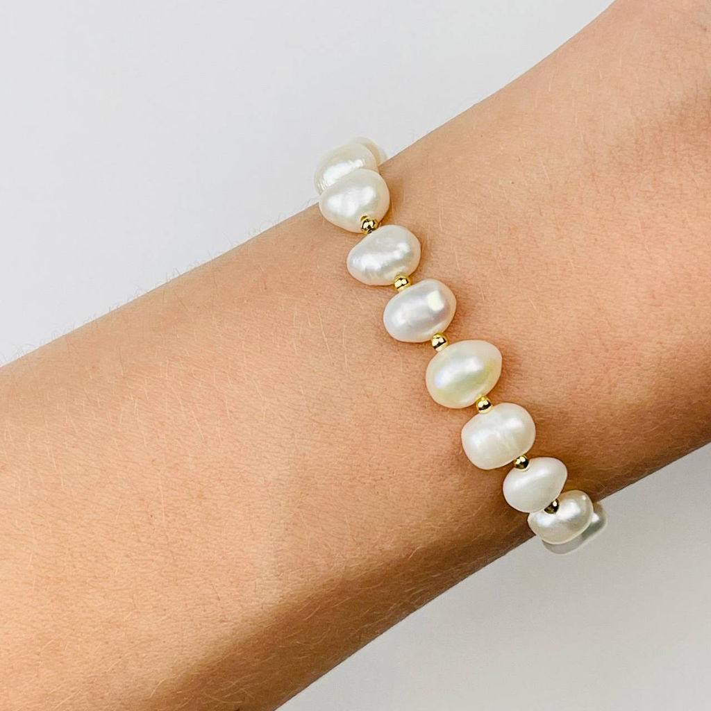 Бусы регулируемый из Жемчуга - Радуга самоцветов фото 2