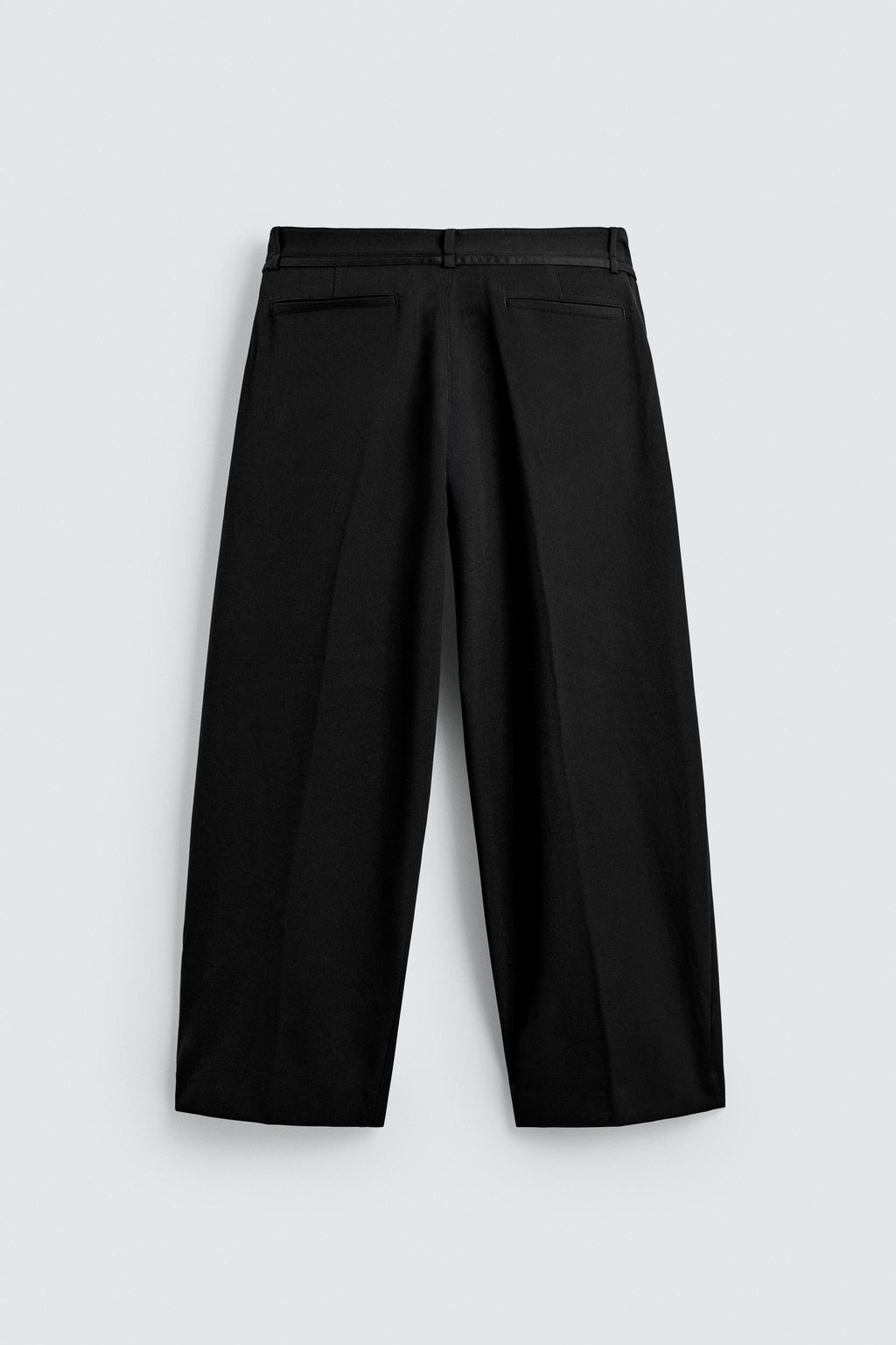 PANTAL?N BALLOON FIT PLIEGUES CINTUR?N / Negro - Zara фото 8