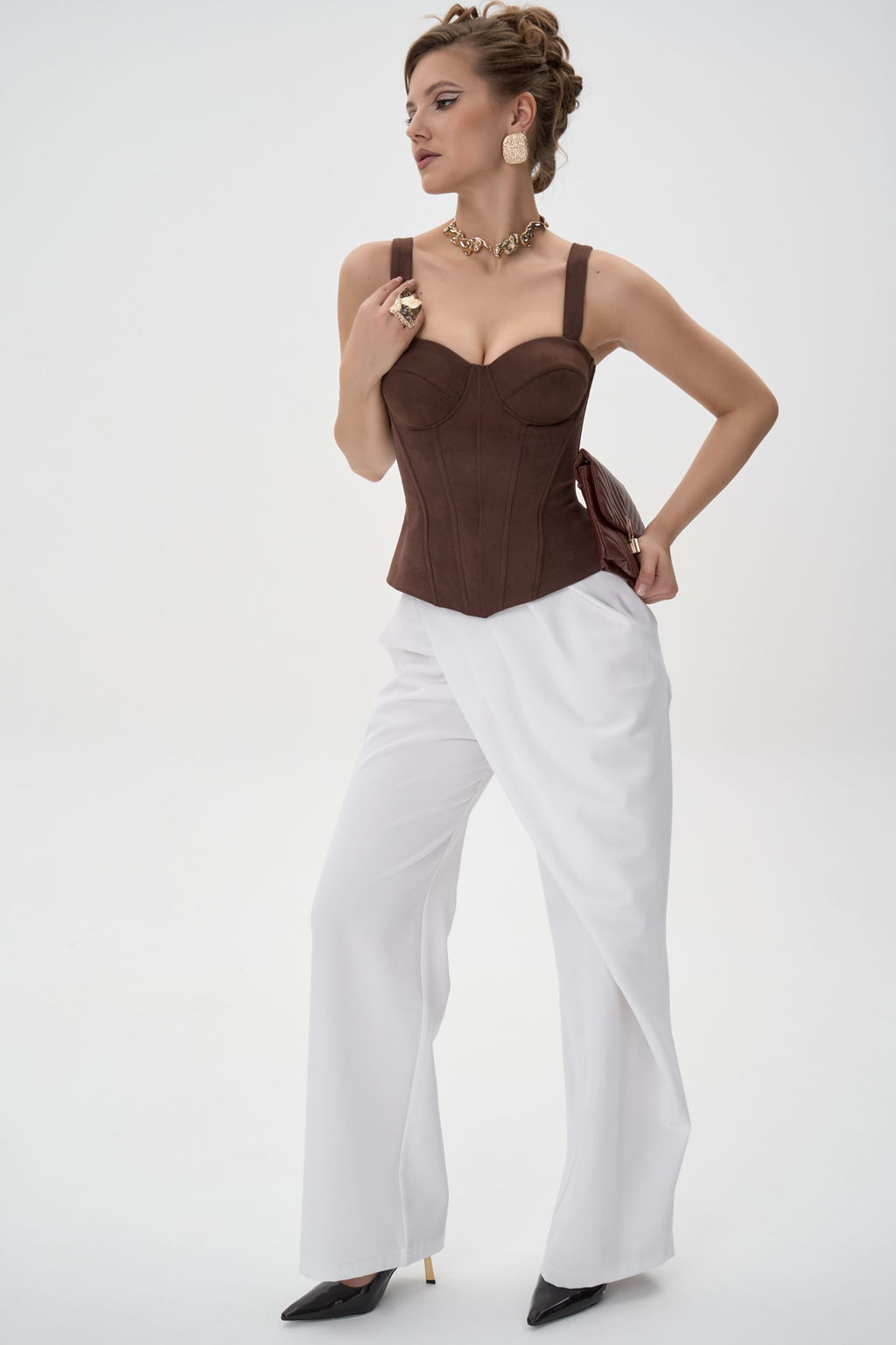 Брюки Шарлиз (белый) - Эльза фото 11