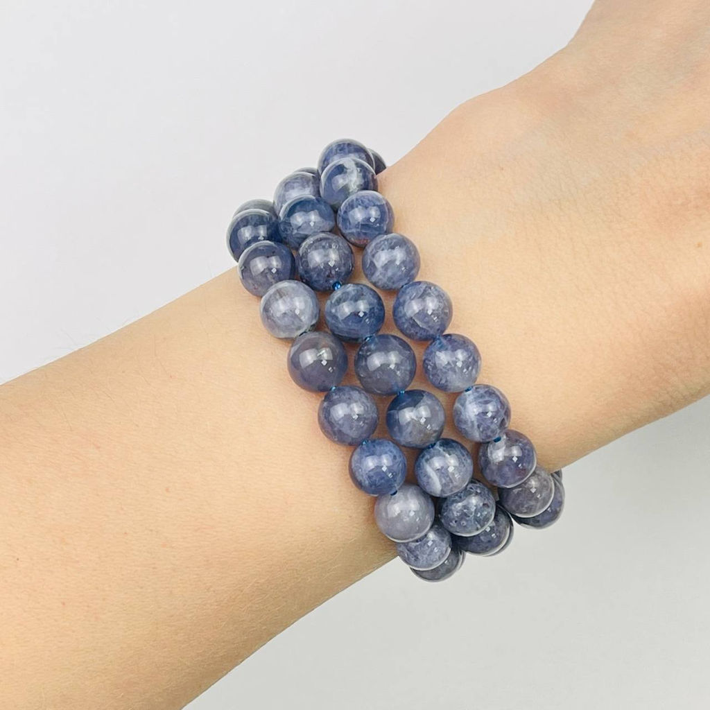 Бусины для украшений из Иолита (50 бусин) 39 см