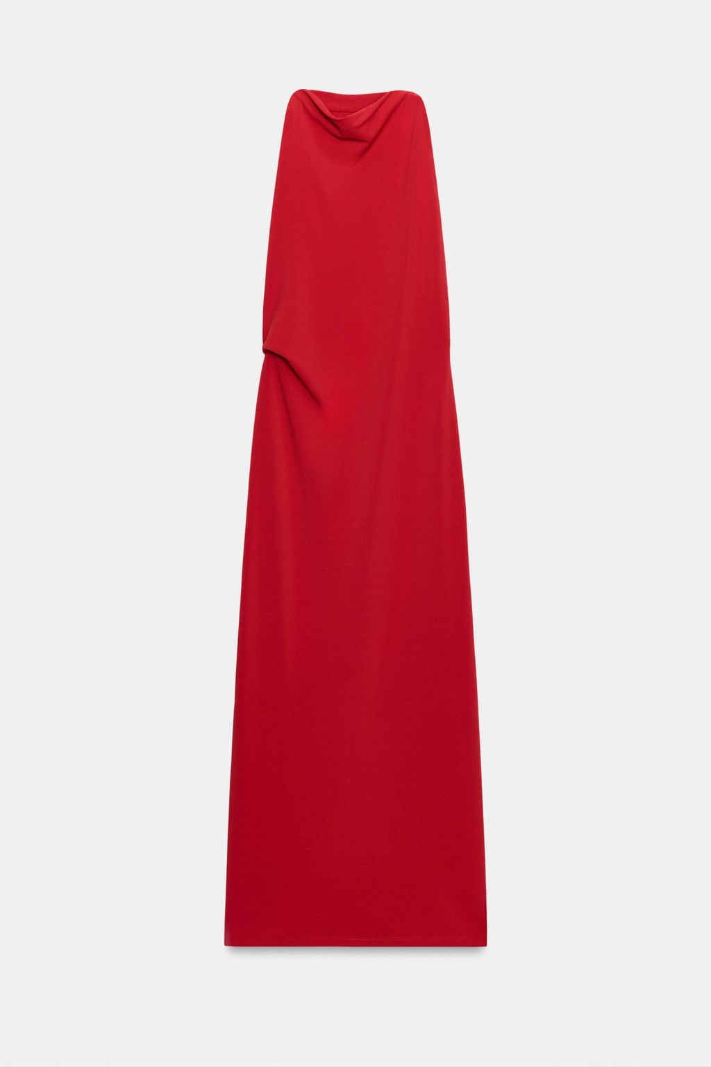 VESTIDO LARGO HALTER / Rojo - Zara фото 7