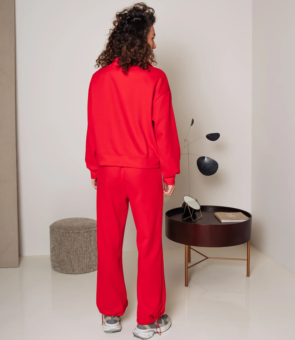 Спортивный костюм #КТ8778, красный