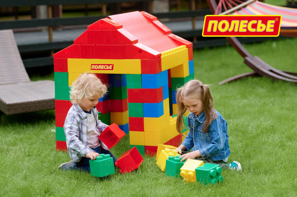 Конструктор строительный Дом, 134 элемента - Полесье фото 8