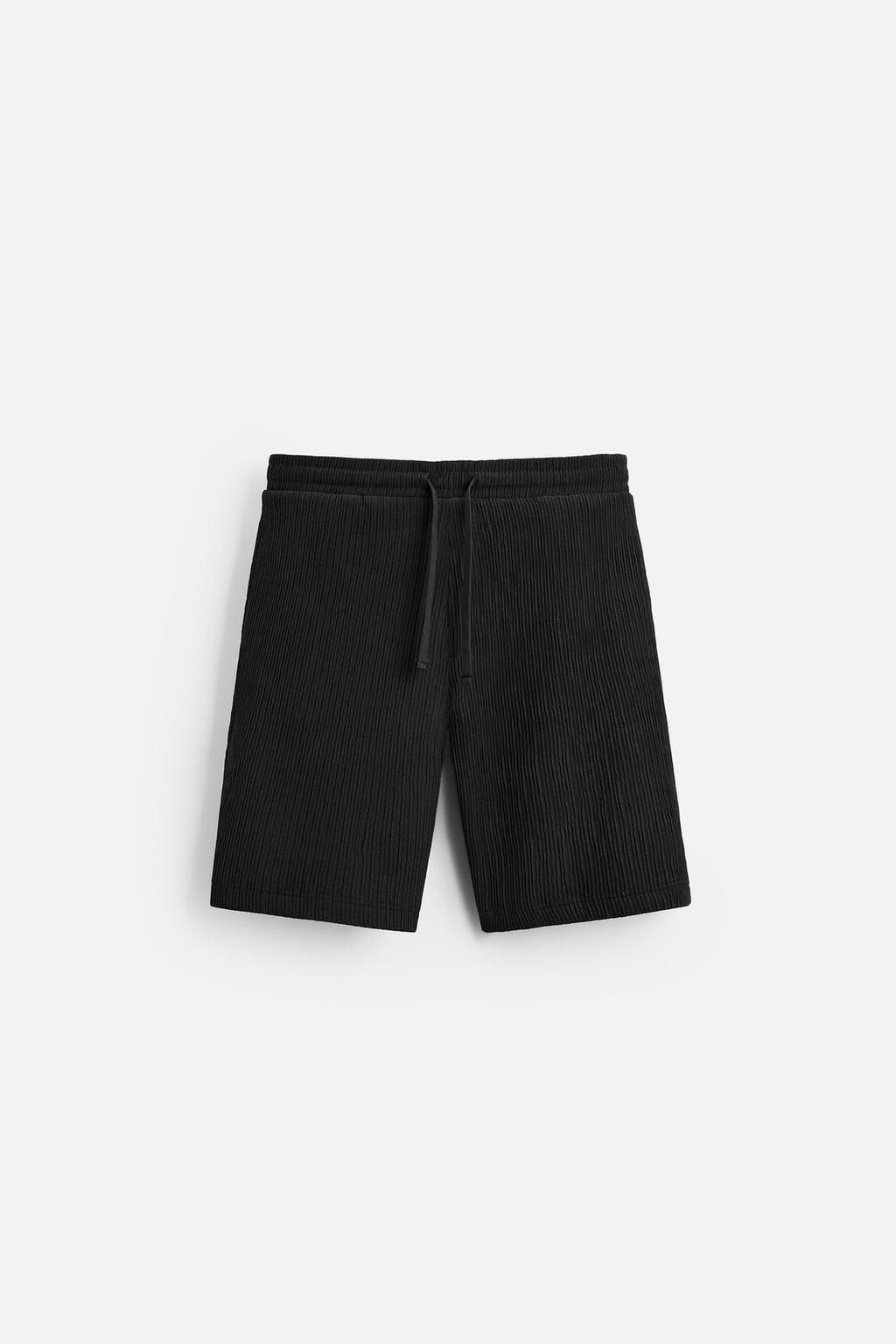 RELAXED FIT JACQUARD BERMUDA SHORTS - Zara фото 5