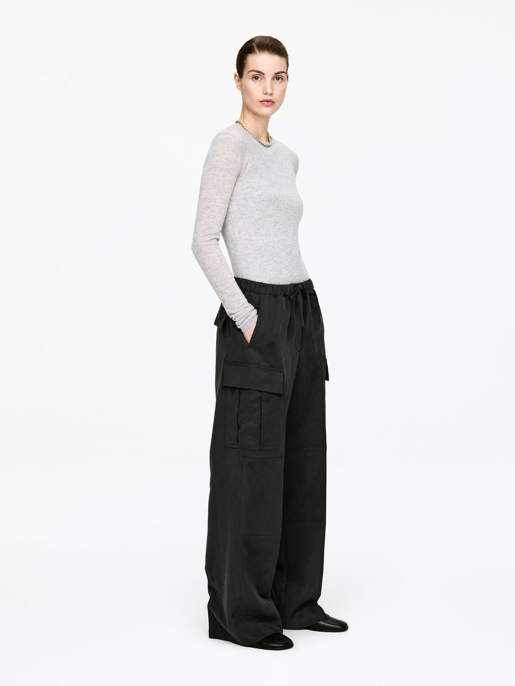 Pantalones cargo fluidos - H&m фото 6