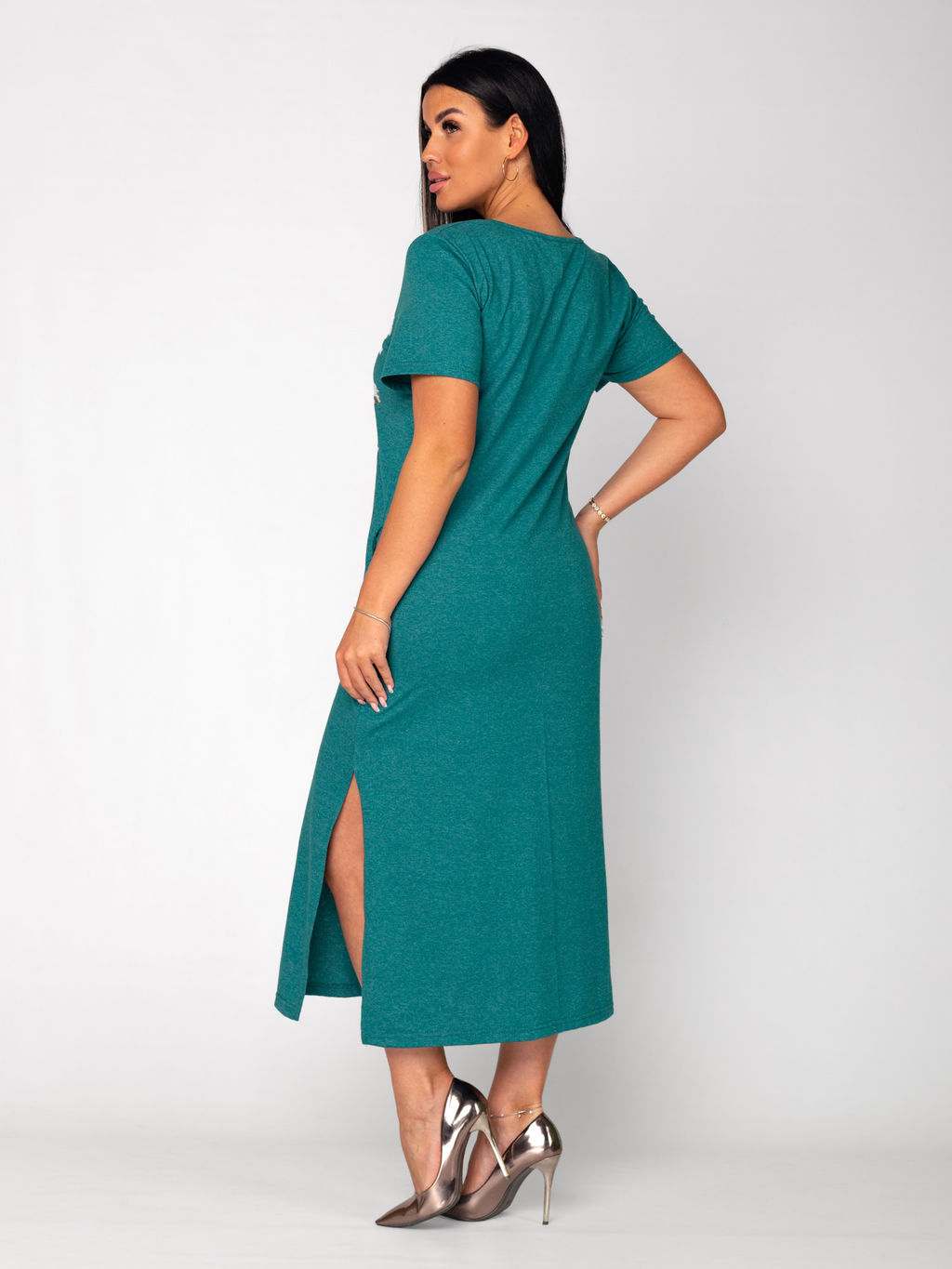 Платье женское кулирка "НАОМИ" БИРЮЗА