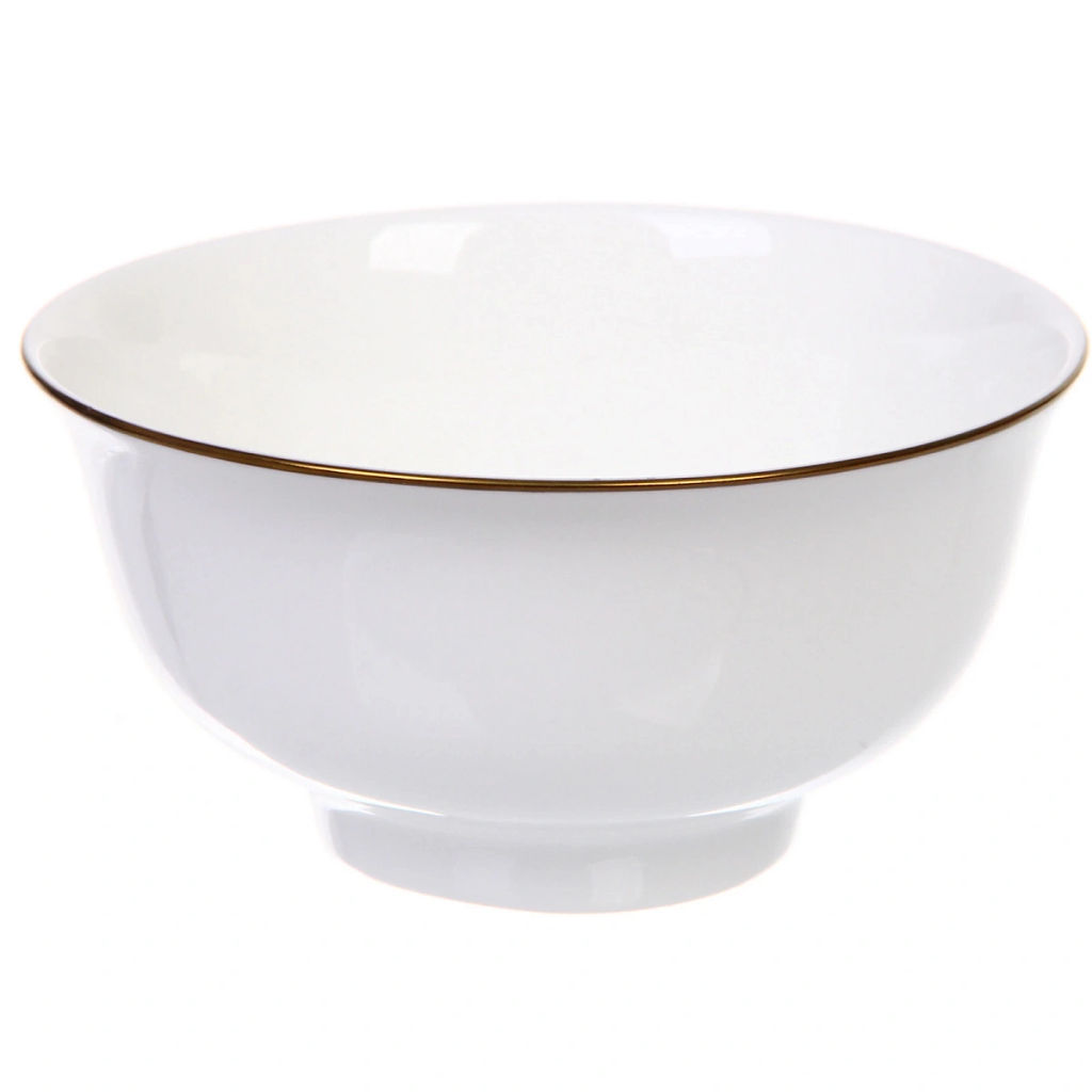 Салатник фарфоровый "White magic Gold" 13*6,5см