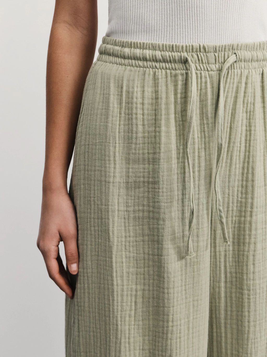 Широкие брюки из муслина / Zarina  фото 5