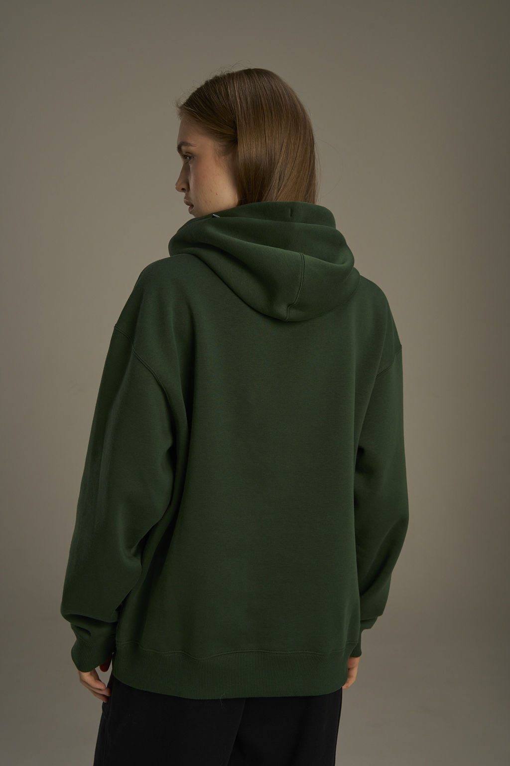 Худи утепленное Зеленый