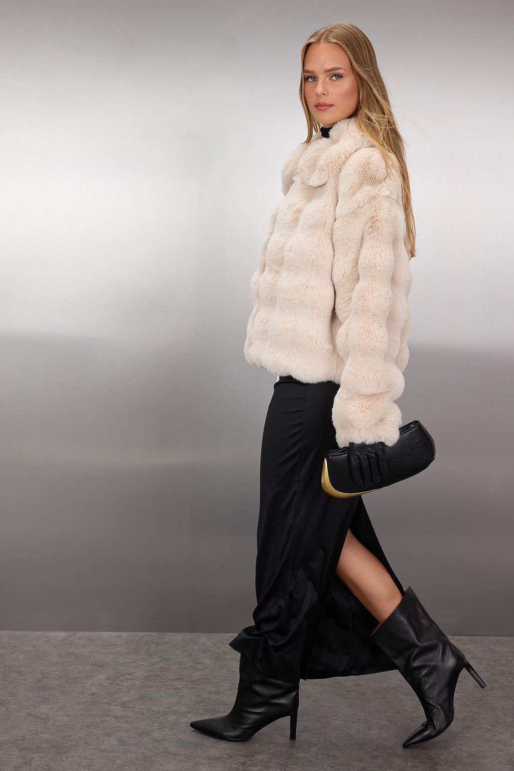 Gri Regular Kal?p Kurk Mont TWOAW26MO00105 - Trendyolmilla фото 2