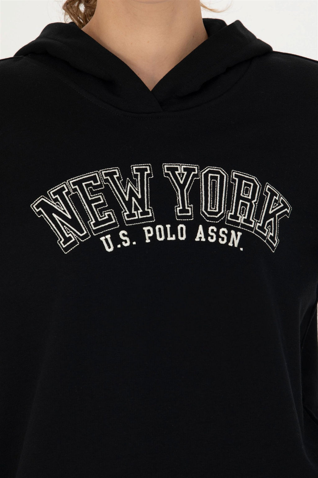 U. S. Polo Assn Женская черная толстовка с капюшоном - U.s. polo assn фото 7