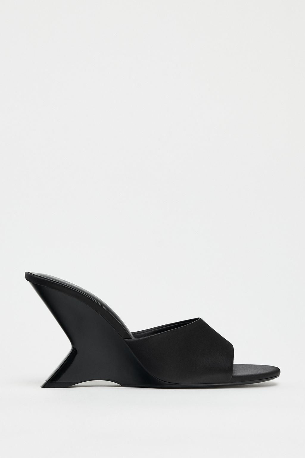 ASYMMETRIC WEDGE SANDALS - Zara фото 2
