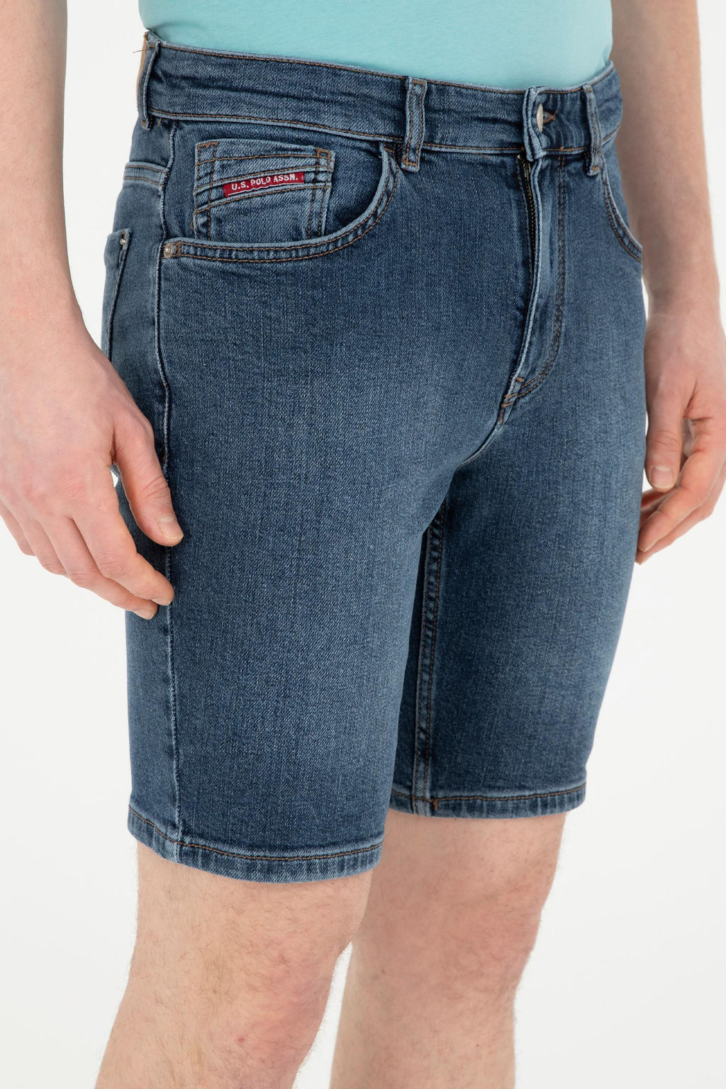 Мужские синие джинсовые шорты Неожиданная скидка в корзине - U.s. polo assn фото 11