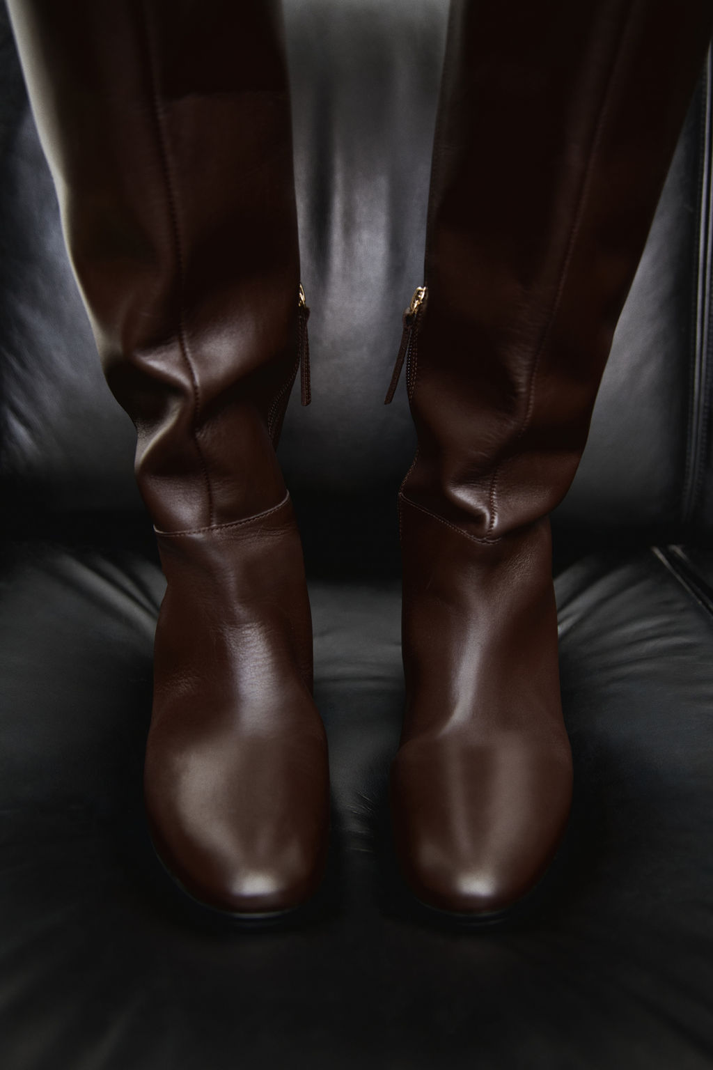 Botas de piel a la rodilla - H&m фото 6
