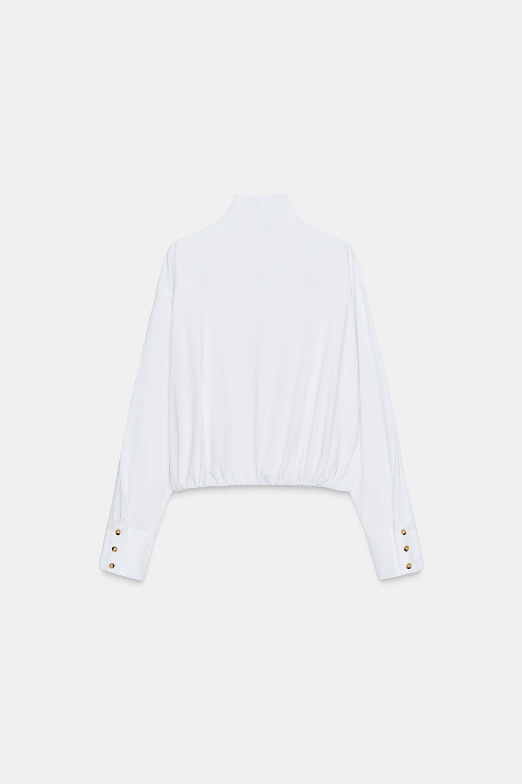 POPLIN SHIRT WITH PUFFBALL HEM - Zara фото 8
