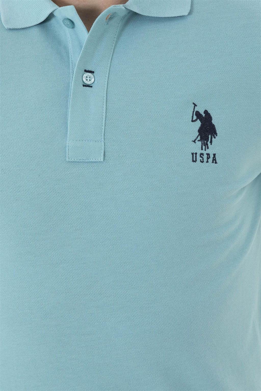 Футболка U.S. Polo Assn базовая мятная хлопок  фото 7