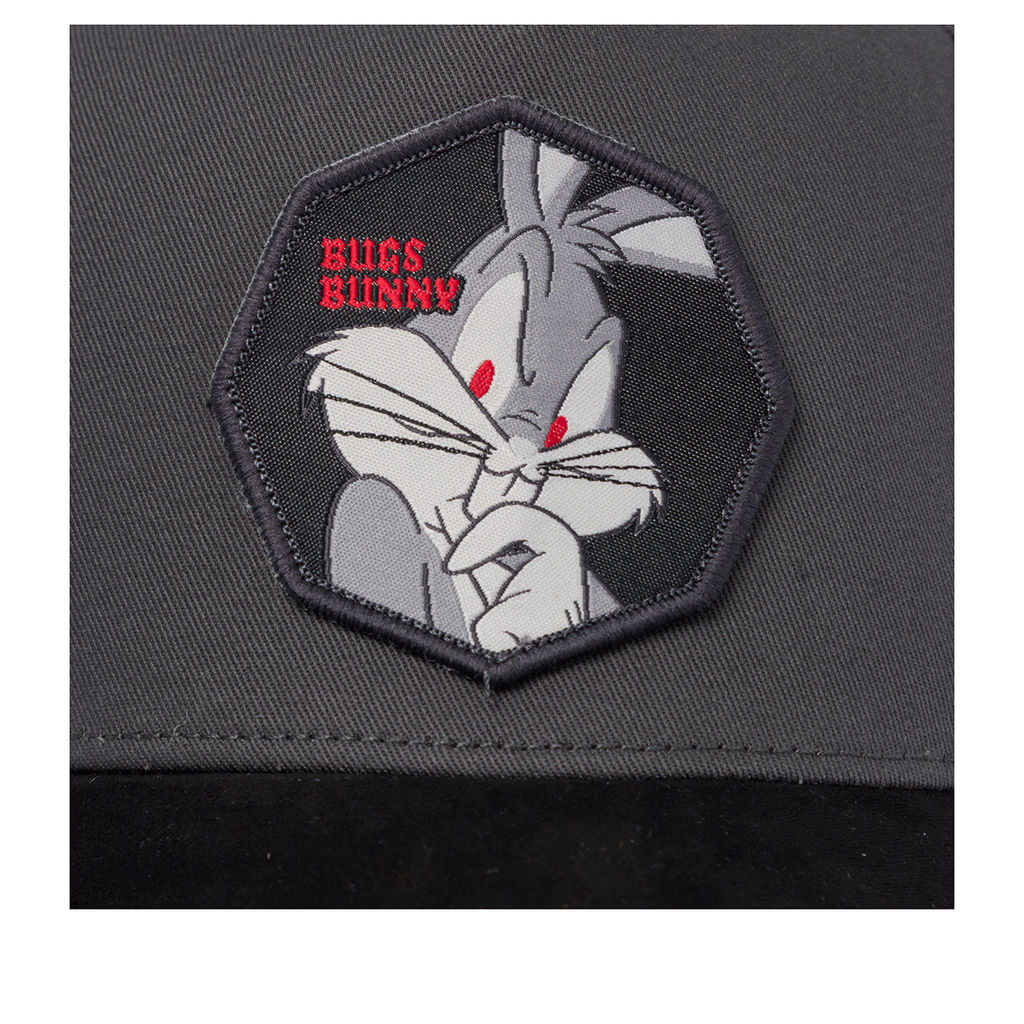 Бейсболка CAPSLAB арт. CL/LOO11/1/PCT/BUG Looney Tunes Bugs Bunny (темно-серый / черный)  фото 4