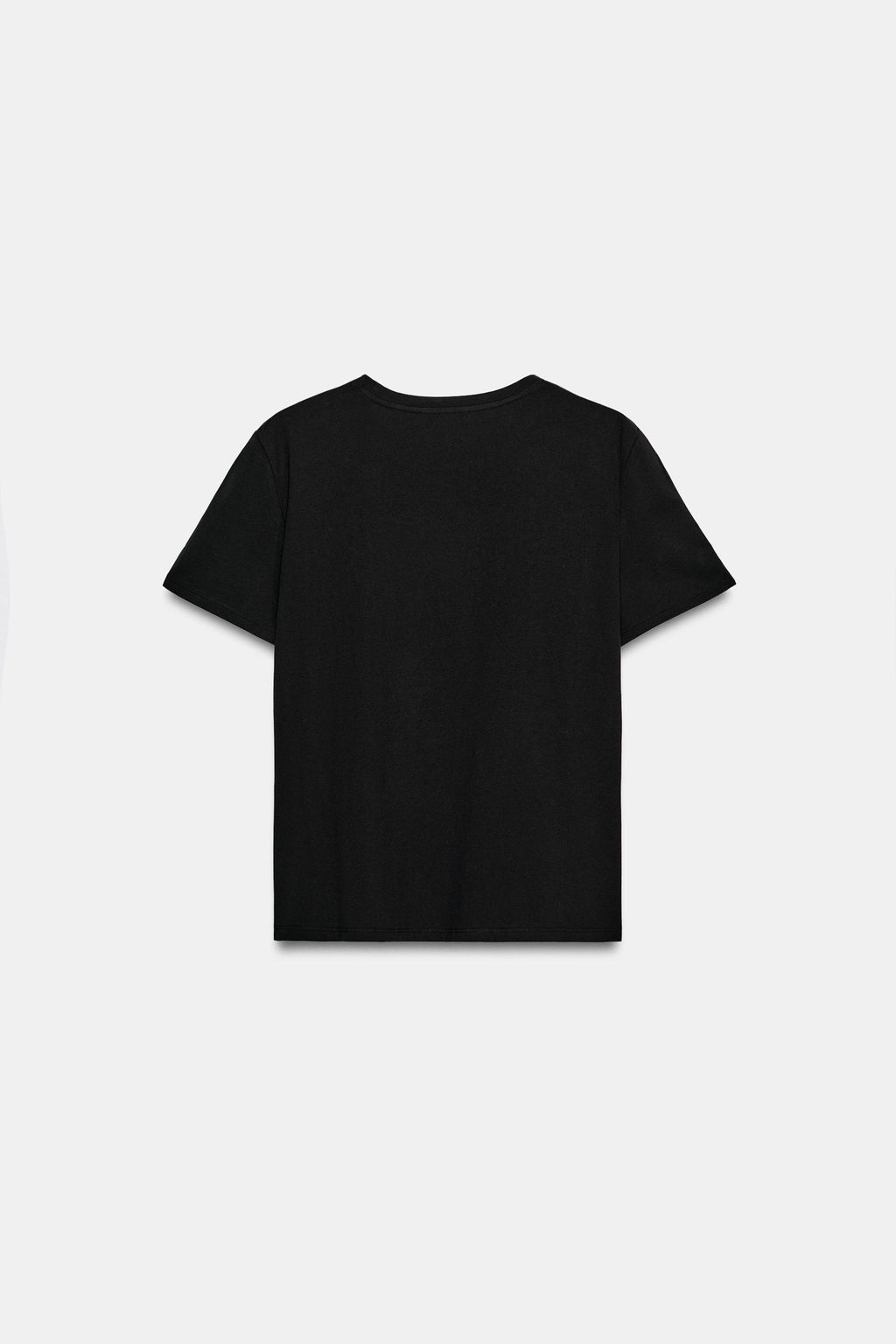 CAMISETA BORDADOS ALGOD?N / Negro - Zara фото 5