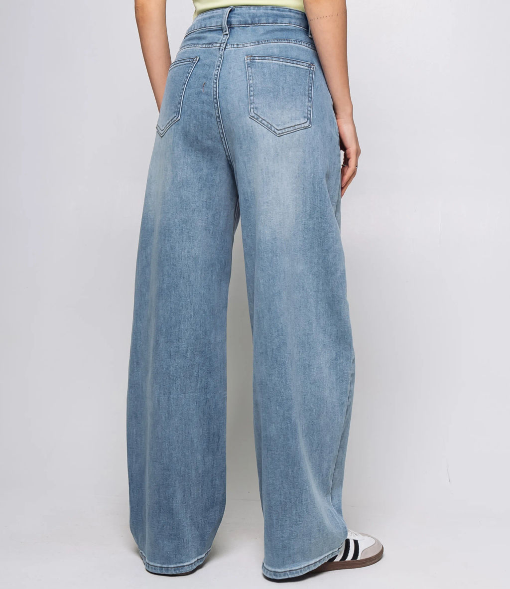 Джинсы #КТ15108, голубой