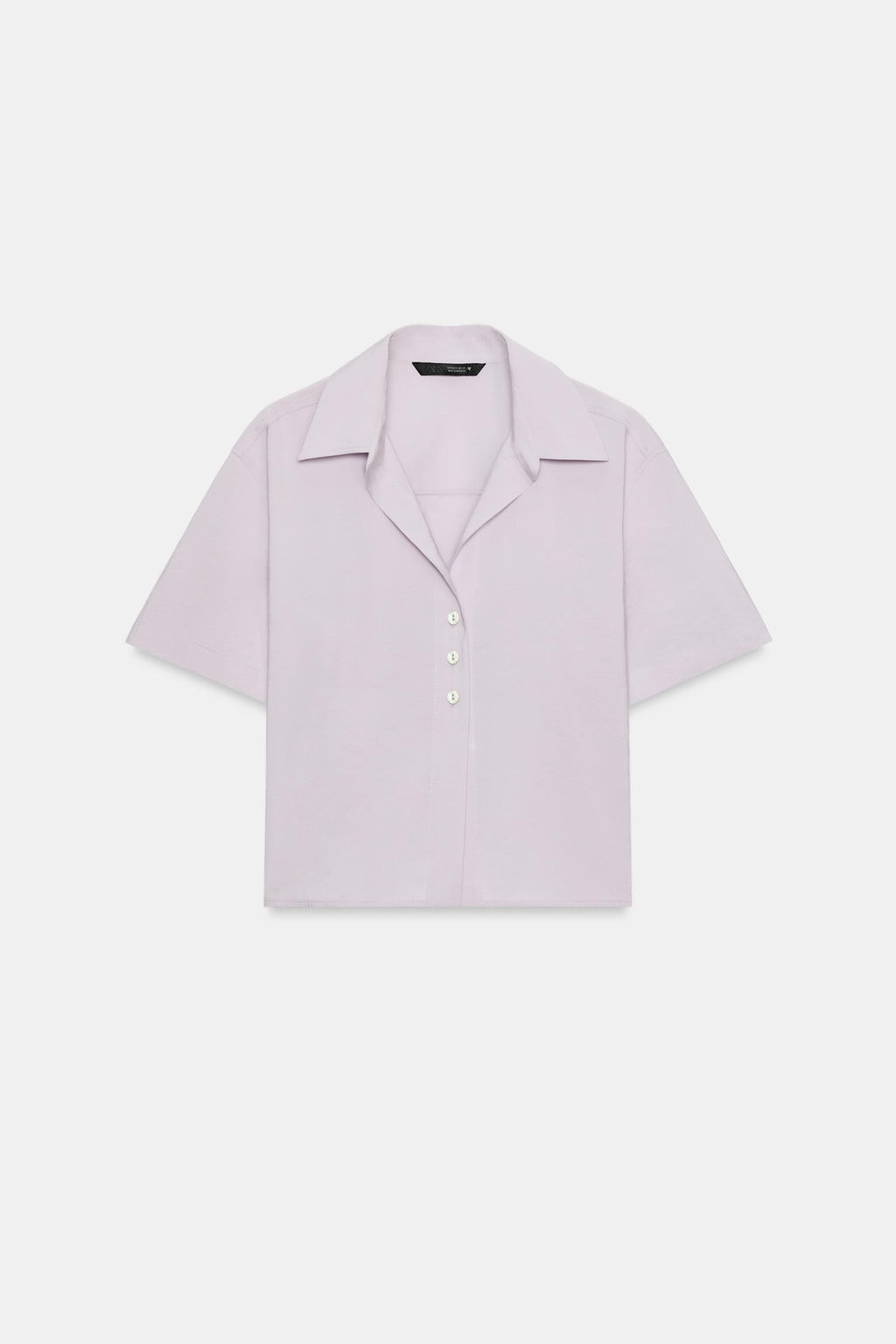 CAMISA FLUIDA MANGA CORTA / Malva claro - Zara фото 6