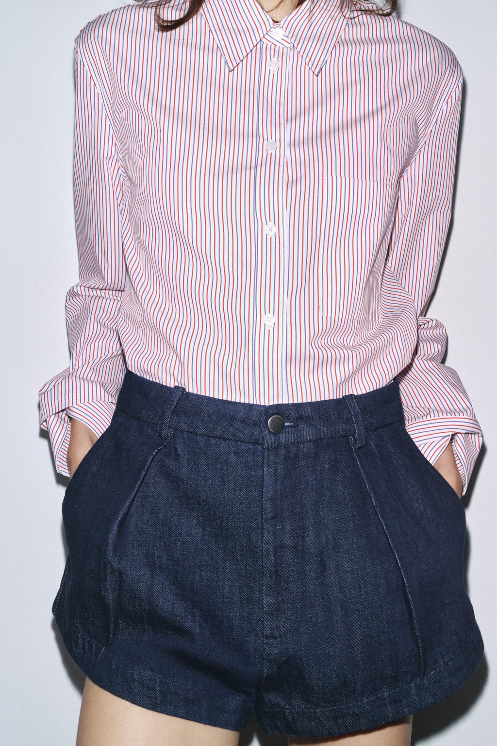ZW COLLECTION STRIPED POPLIN SHIRT - Zara фото 11