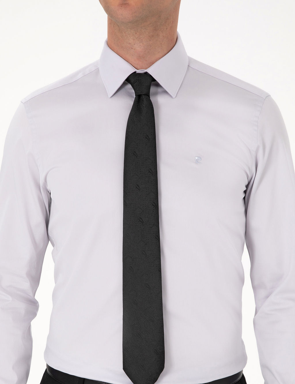 Gri %100 Pamuk Slim Fit Uzun Kollu Basic G_mlek