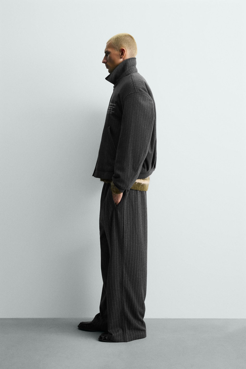 STRIPED EMBROIDERED JACKET - Zara фото 4