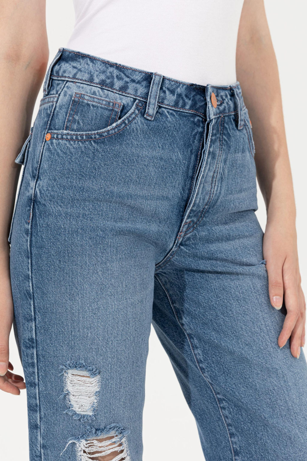 Женские зеленые джинсовые брюки Неожиданная скидка в корзине - U.s. polo assn фото 5