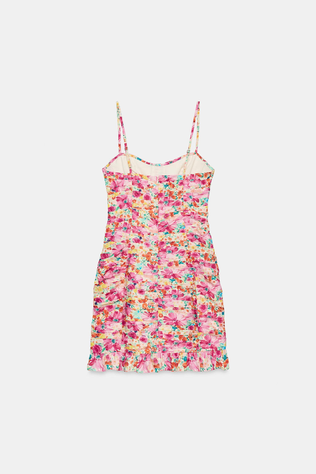 VESTIDO MINI DRAPEADO ESTAMPADO FLORAL / Multicolor - Zara фото 4