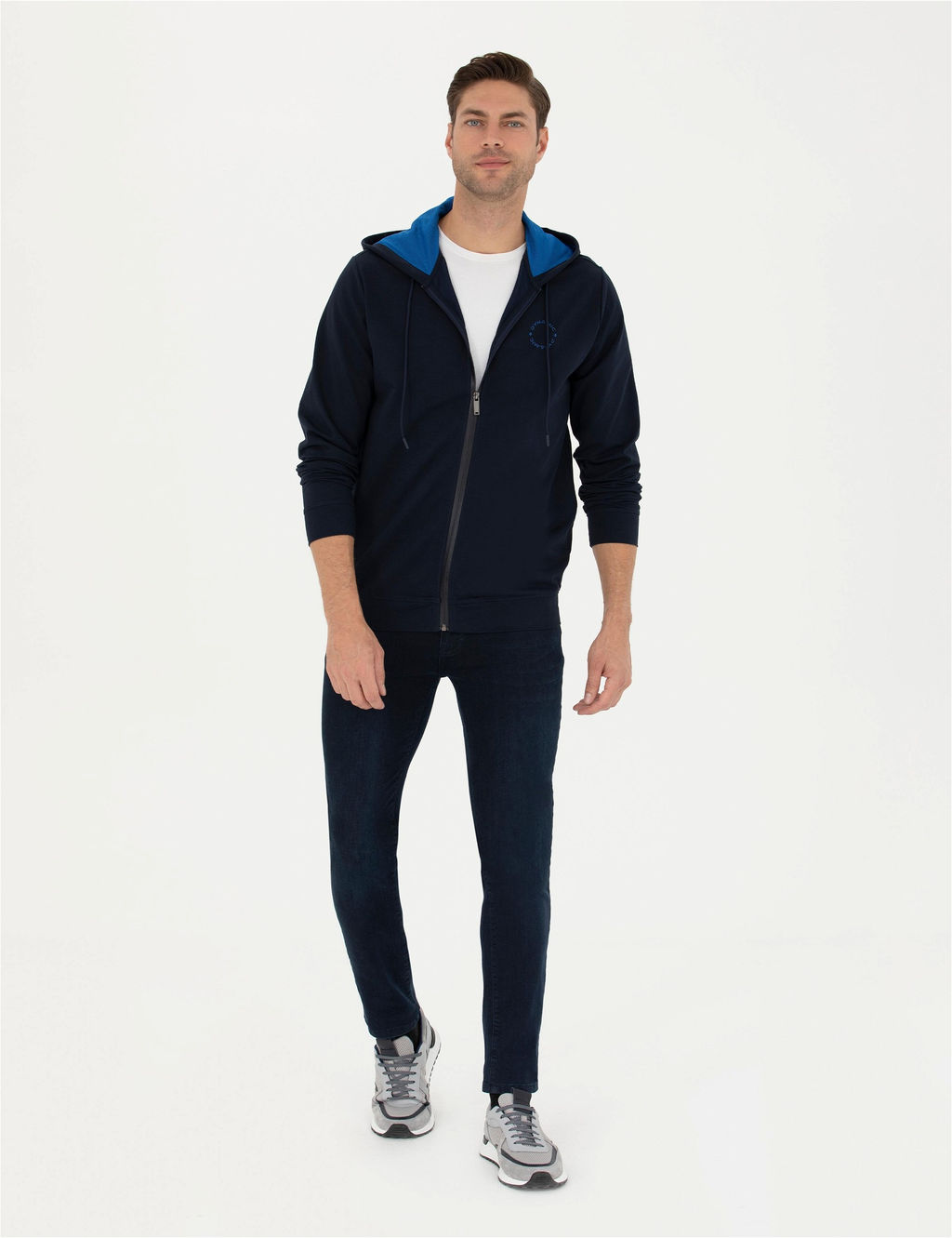 Lacivert Regular Fit Kap__onlu _rme H_rka - Pierre cardin фото 4
