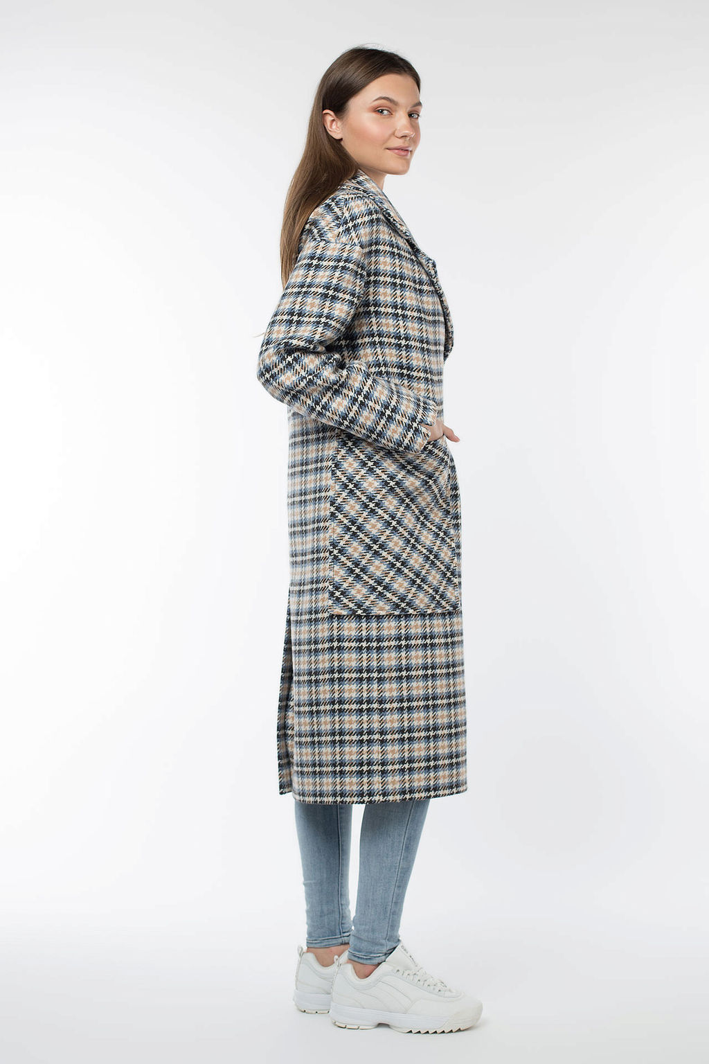 Пальто женское демисезонное (пояс) - El podio фото 3