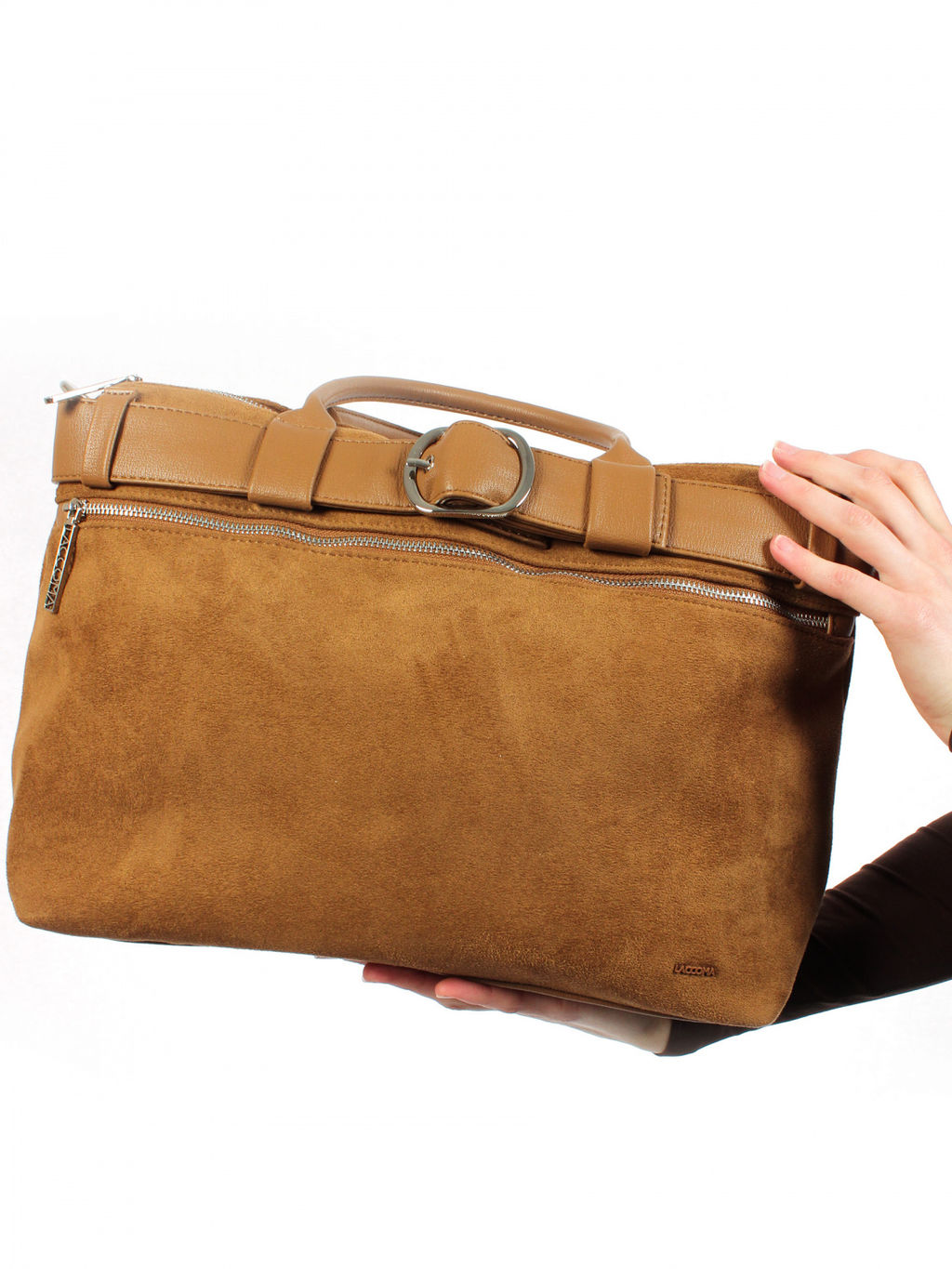 LACCOMA сумка Моника-В3977-коричневый эко кожа хлопок