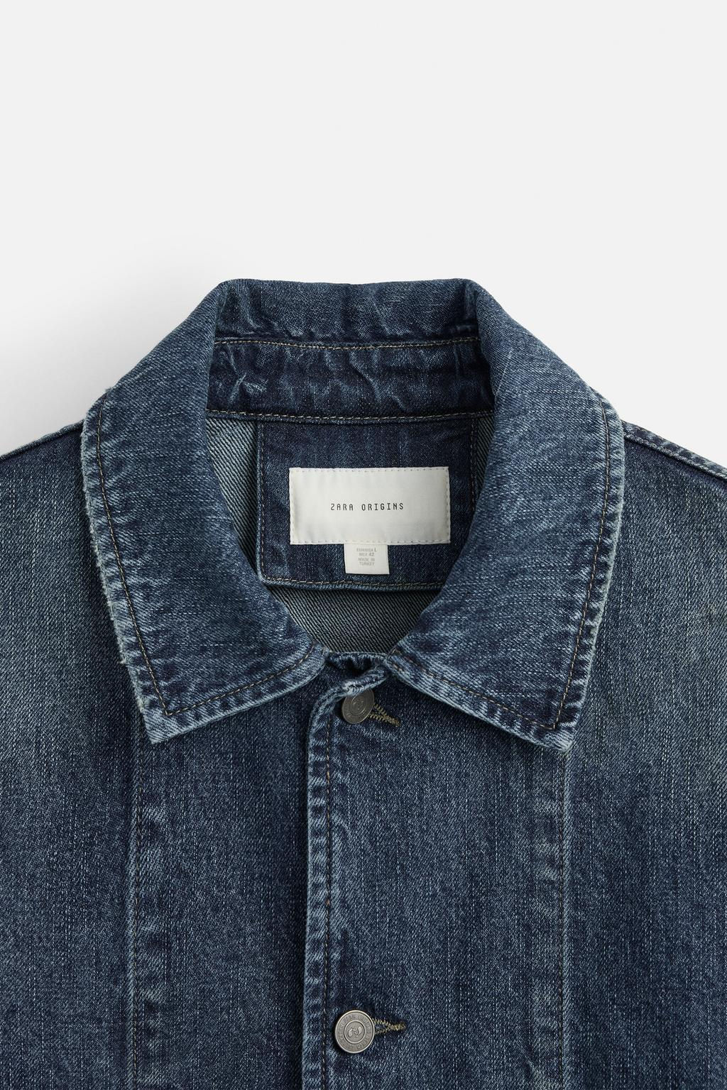 WASHED DENIM OVERSHIRT - Zara фото 9