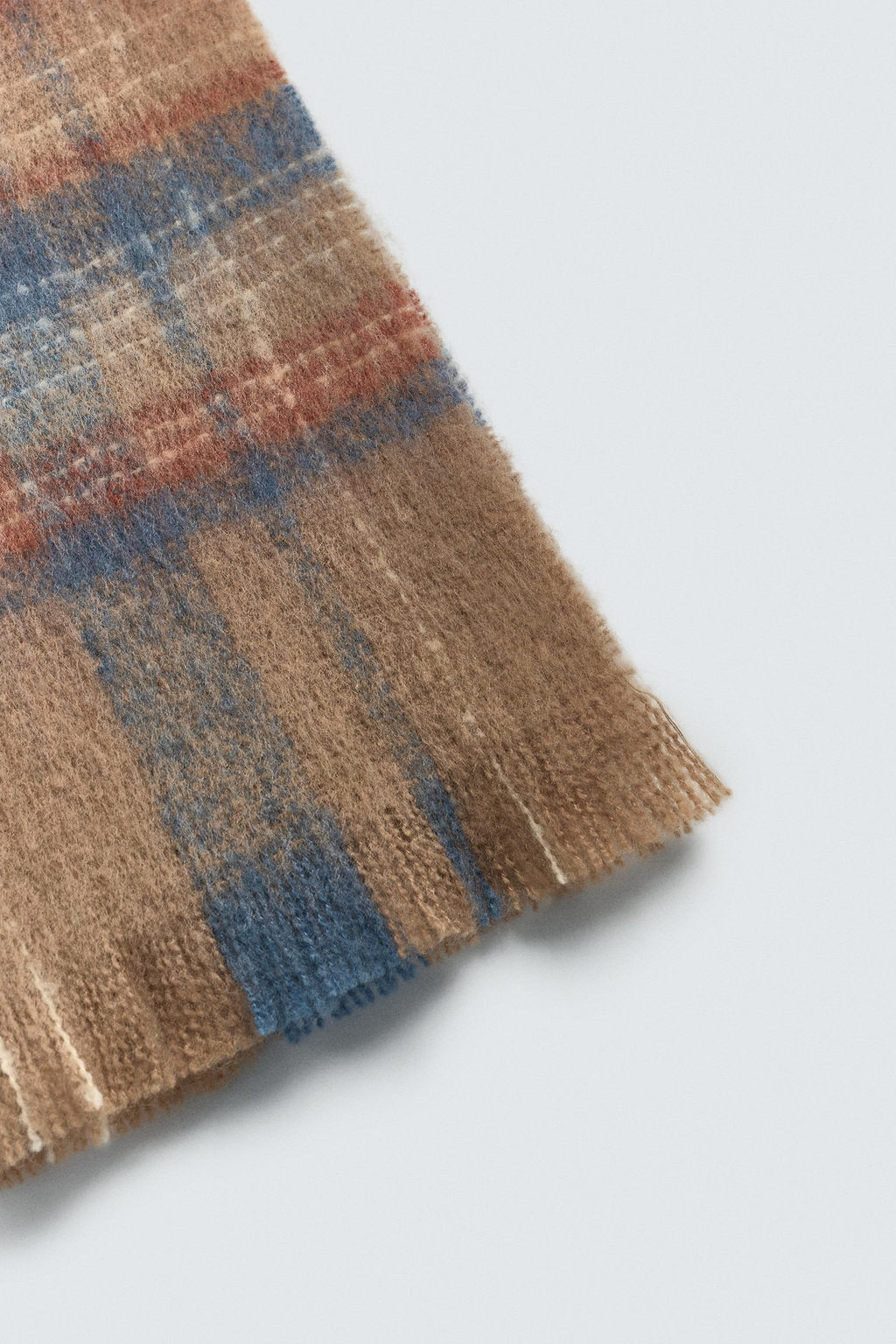 BRUSHED CHECK SCARF - Zara фото 3