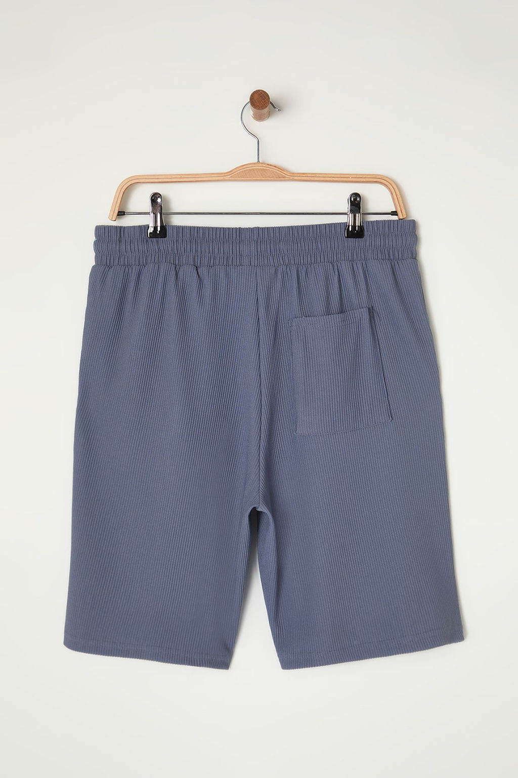 Indigo Oversize/Genis Kesim Dokulu K?r?smaz Ottoman Sort TMNSS24SR00037