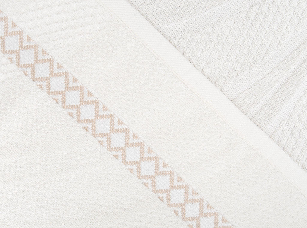 6с102.411ж1 Танго (1-белый шепот) Полотенце махровое 67х150см