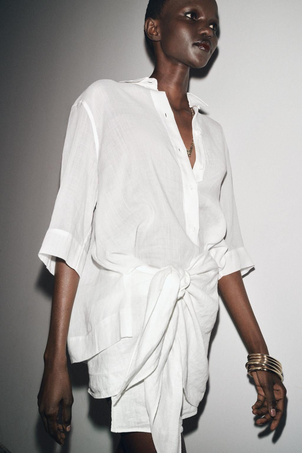 ZW COLLECTION RAMIE SHIRT - Zara фото 10