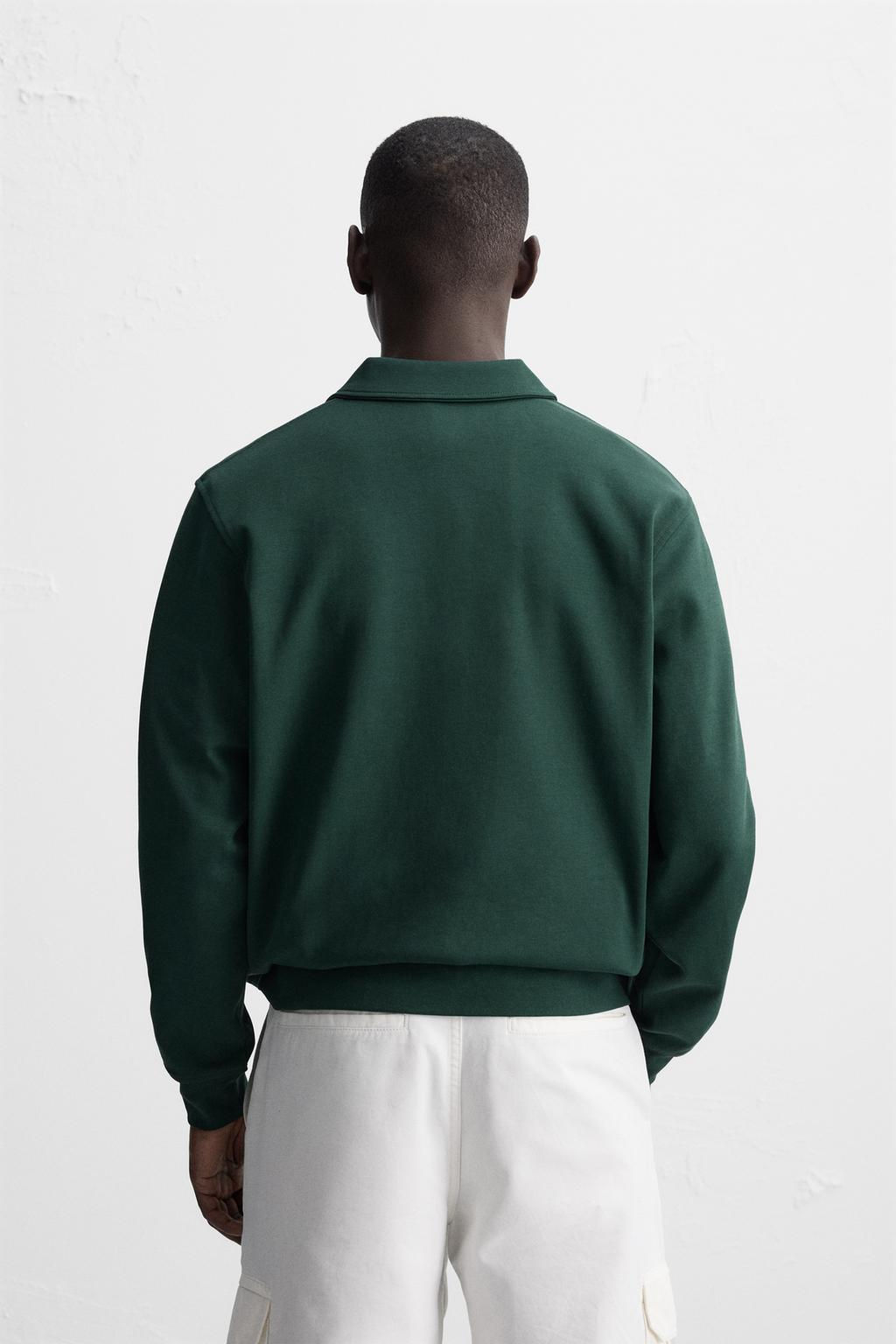 INTERLOCK ZIP POLO SHIRT - Zara фото 28